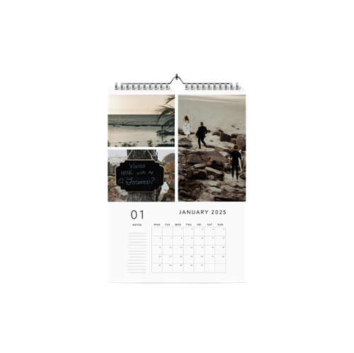 Show details for 2025 A4 Calendar (Blocks with notes)