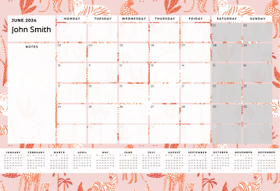 Show details for Savannah Sunset Desk Planner