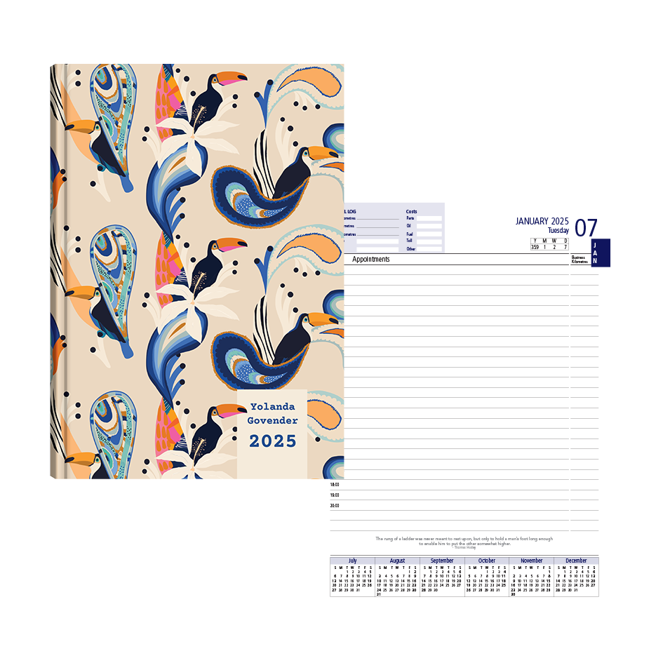 Show details for Tropical Toucan Diary A5 