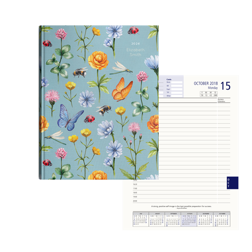 Show details for Winged Wonders Diary A4