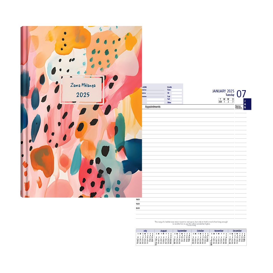 Show details for Colour Shower Diary A5 