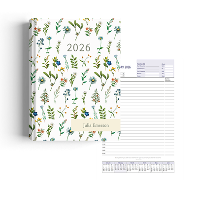 Show details for Mini Florals Diary A5 