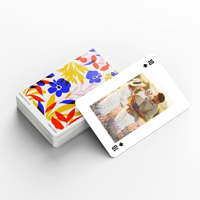 Show details for Floral Fusion Personalised Playing Cards