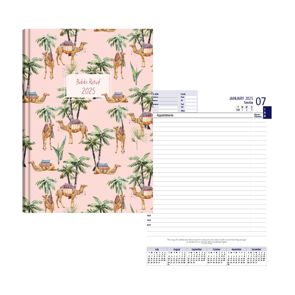 Show details for Pink Oasis Diary A5 