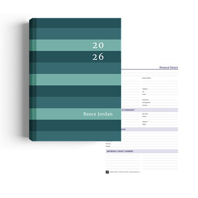 Show details for Ocean Blues Diary A5 