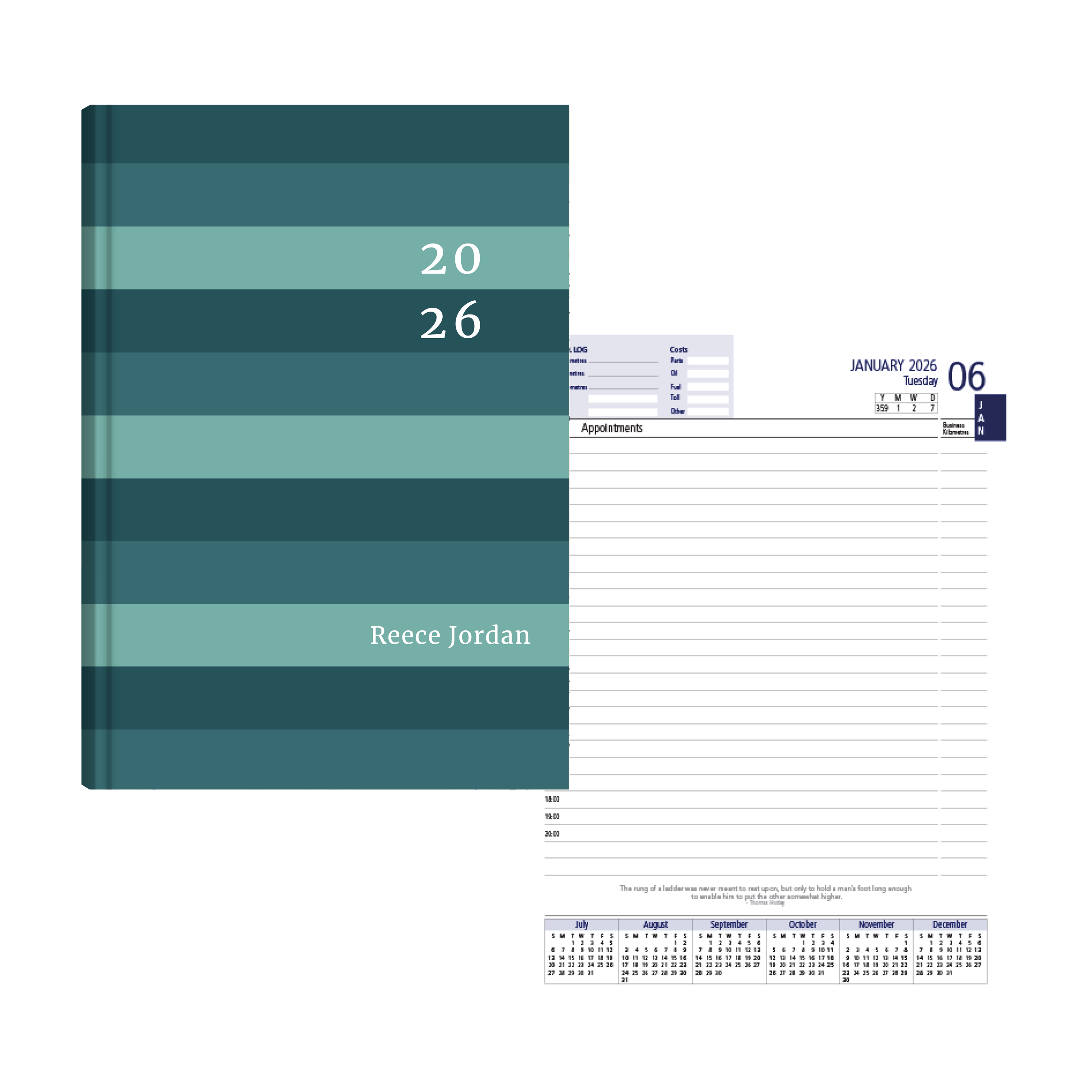 Show details for Ocean Blues Diary Management