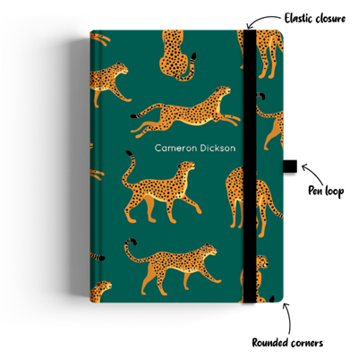 Show details for Cheetah Chatter A4 Journal