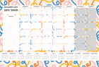 Show details for Spaghetti Confetti Desk Planner