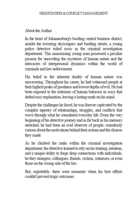 Show details for Negotiation And Conflict Management