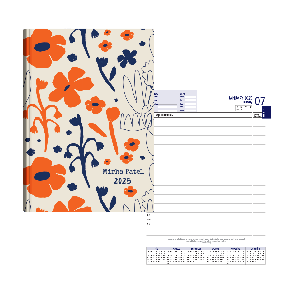 Show details for Summer Orange Diary A5 