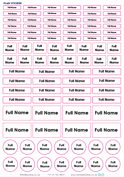 Show details for Plain Multi-Purpose Stickers