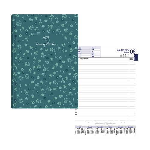 Show details for Ditsy Blue Diary Management