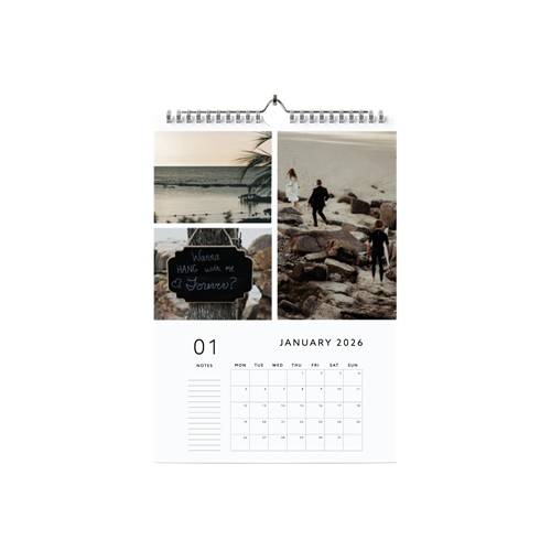 Show details for 2026 A4 Calendar (Blocks with notes)