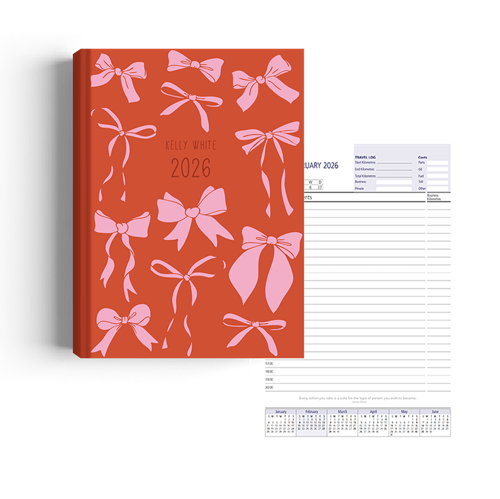 Show details for Pretty Bows Diary A4