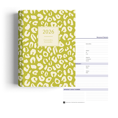 Show details for Leopard Lime Diary Management