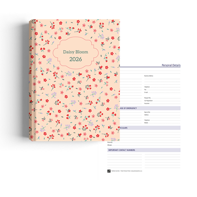 Show details for Ditsy Pastel Diary A4