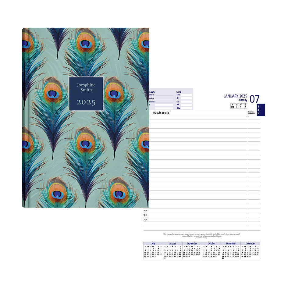 Show details for Peacock Parade Diary A5 